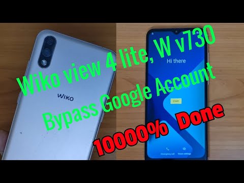 Wiko view 4 lite w v730 unlock google account easy bypass