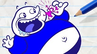 Let Pencilmate Eat Cake! -in- PIE HARD - Pencilmation Cartoons for Kids