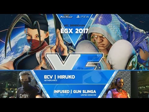 SFV: ECV | Hiruko vs Infused | Gun Slinga - EGX 2017 Top 8 - CPT 2017