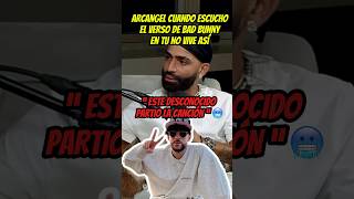 Arcangel habla del verso de bad bunny en tu no vive así #shortvideo #arcangel #badbunny #moluscotv