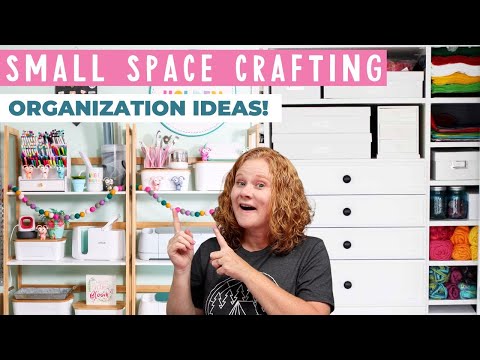 Small Space Craft Organization Ideas: Organize Your Crafts in the New Year!