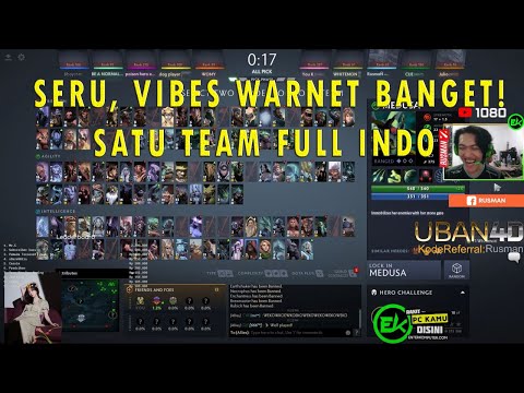 SERU DAN KOCAKNYA RUSMAN WHITEMON JULIO CIJE YUKA KETIKA DALAM SATU TEAM - DOTA 2