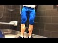 Junior bodybuilder - bulgin quads in lycra