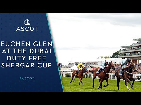 Euchen Glen wins the Dubai Duty Free Shergar Cup Stayers