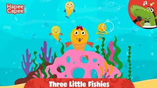 THREE LITTLE FISHES | Nursery Rhymes | HapeeCapee