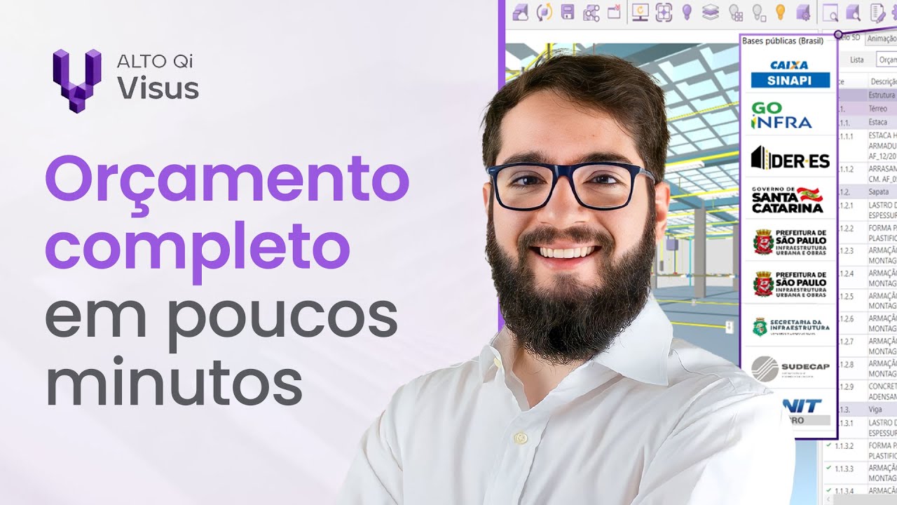 Como gerar o ORÇAMENTO em POUCOS MINUTOS com o AltoQi Visus Projetista