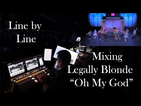 Line-by-line mixing for musical theatre - "Oh My God" from Legally Blonde at WAAPA 2024.