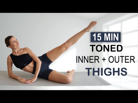 15 Min TONED INNER + OUTER THIGHS | Tone + Tighten your Legs | No Jumping, No Repeat, No Equipment