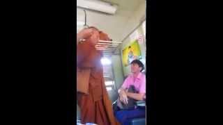 Thai Monk Slaps Foreigner In The Face