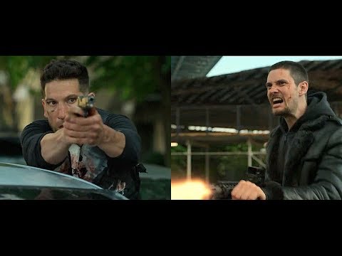 Punisher enfrenta a Billy/Jigsaw en la calle (parte 2) - THE PUNISHER 2X07