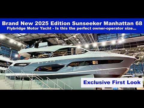 The All New £3.24M 2025 Sunseeker Manhattan 68 MKii - Full Exclusive Walk-Thru Tour - Available Now