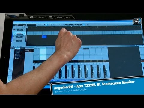 Test - Acer T232HL Touchscreen Monitor für Cubase & Co. - deutsch