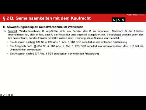 Vertragliche Schuldverhältnisse ohne Kaufrecht – Folge 11 (Werkvertrag; § 647 BGB; Gefahrtragung)