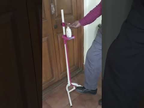 Foot Operated Sanitizer Dispenser Stand
