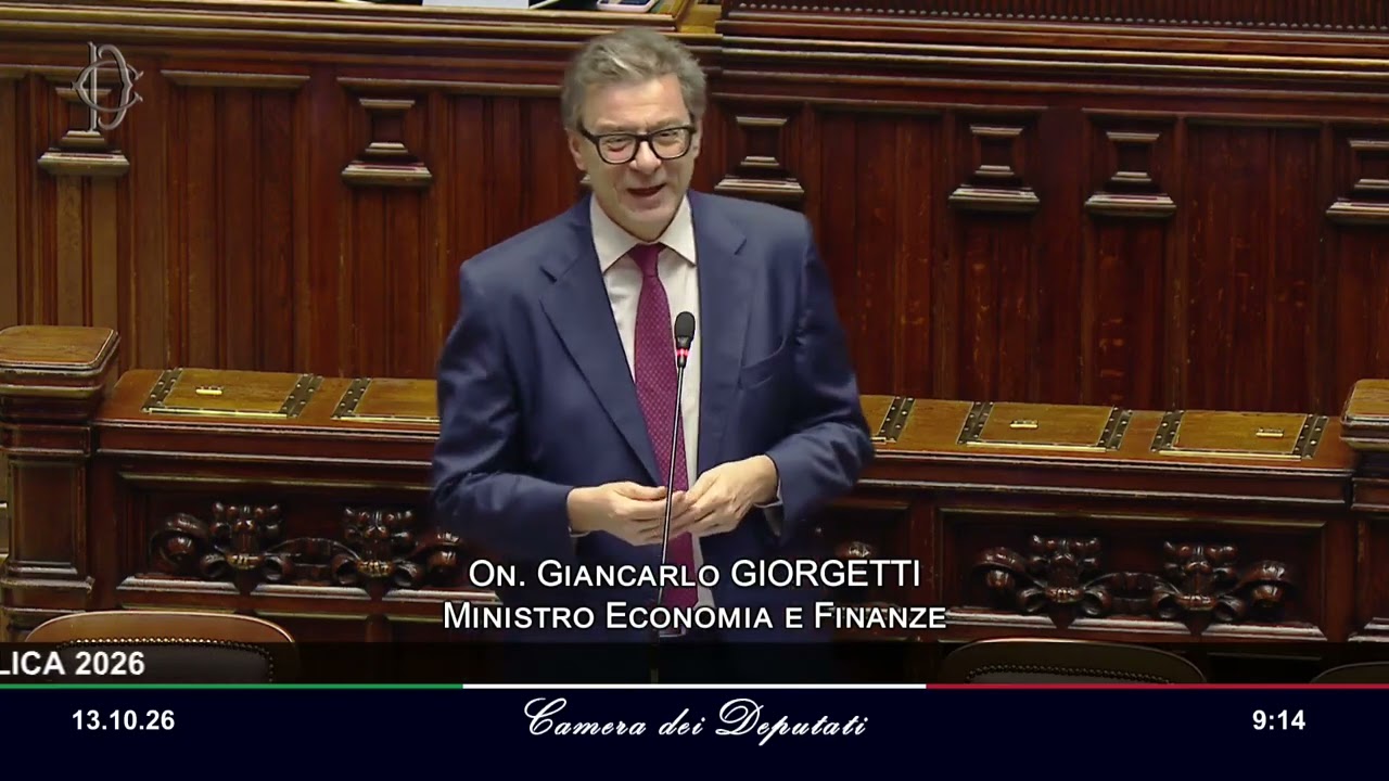 IL MINISTRO GIORGETTI INTERVIENE ALLA CAMERA SUL DOCUMENTO PROGRAMMATICO DI FINANZA PUBBLICA