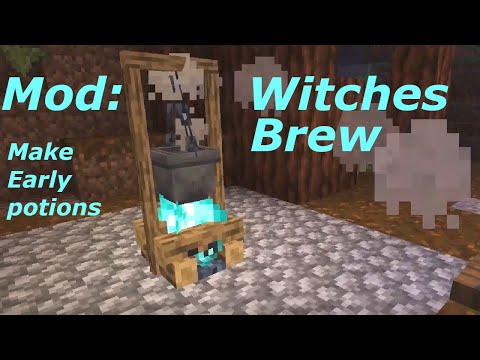 Witches Brew - Let´s make Potions. Minecraft Mod. From the Series: Restarting Civilization #shorts