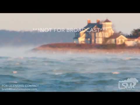 01-21-19 Falmouth, MA “Sea Smoke” Frigid  Air Temperature 5 Degrees, Water Temperature 39 Degree