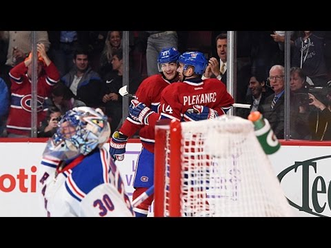 Plekanec and Pacioretty play tic-tac-toe for easy goal