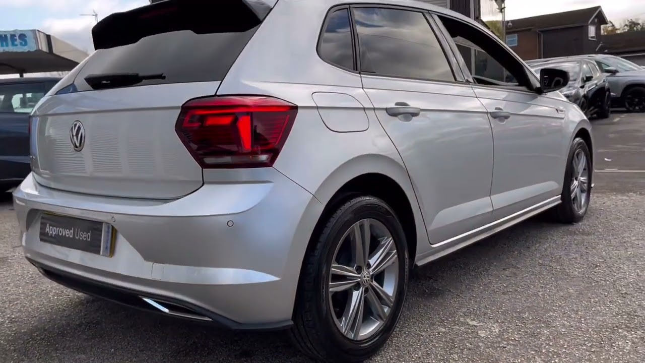 68 Plate VW Polo 1.0 TSI R-Line. Finished in Reflex Silver with Sports Trim.