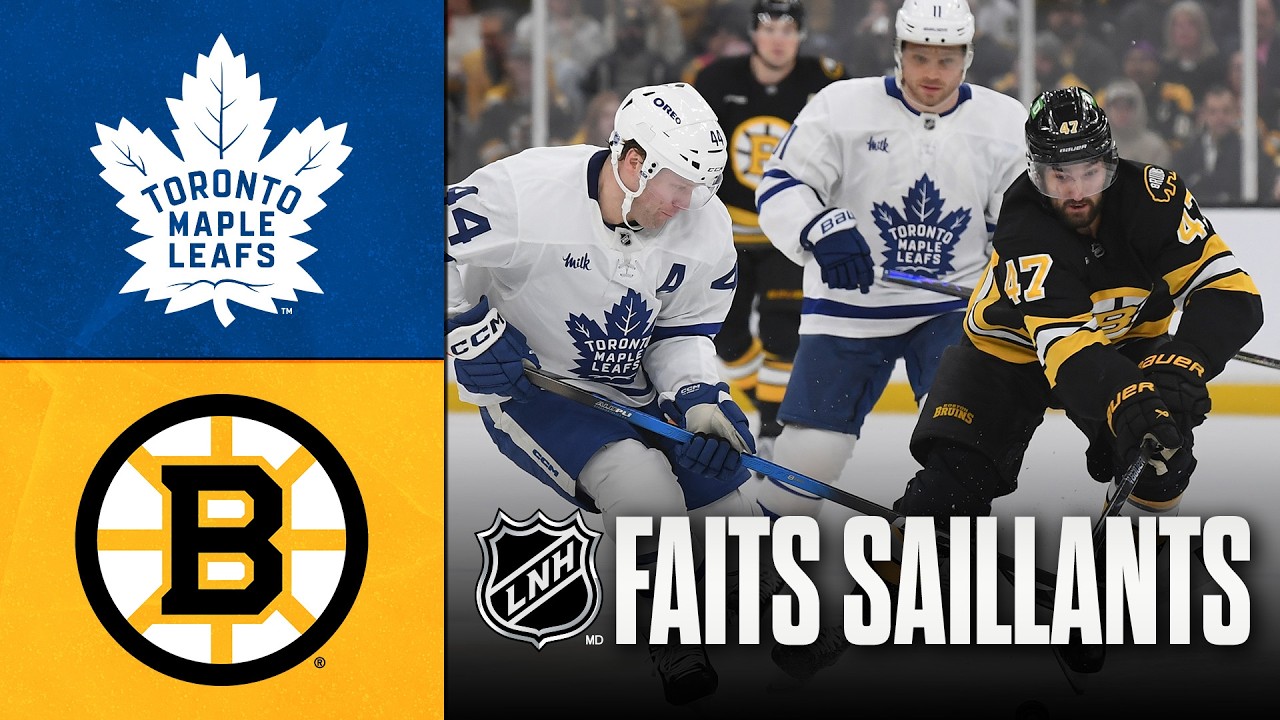 Maple Leafs vs Bruins 24/03/26 | Faits saillants