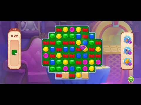 HomeScapes Level 856 Walkthrough || Carpet Introduction Level || 18 Moves Left