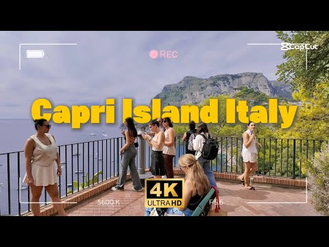 Capri Italy 🇮🇹 Walking Tour | 4K Scenic Stroll Through Marina Grande, Piazzetta & Coastal Views”