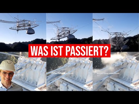 Farewell to the 900t Arecibo telescope