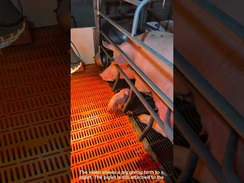 Mother pig giving birth || #machine #shorts