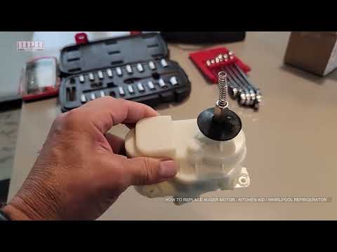 How to replace auger motor - ice not dispensing - Kitchen Aid / Whirlpool Refrigerator Freezer