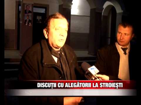 Electorala   Discutii cu alegatorii la Stroiesti