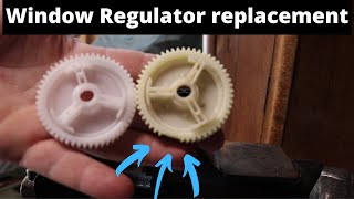 How to replace or repair window regulator motor Mazda CX-7.