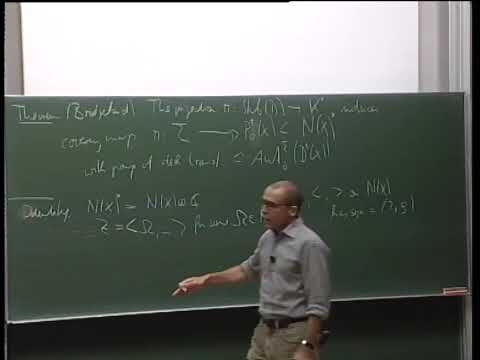 Prof. Daniel Huybrechts | Introduction to derived categories and stability conditions - V