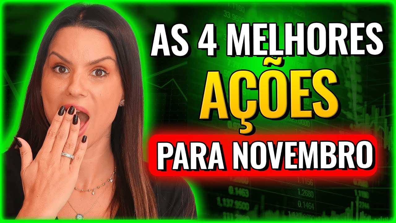 TOP 5 AÇÕES PARA INVESTIR EM NOVEMBRO! AÇÕES FORTES E SEGURAS DA BOLSA!