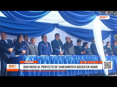 Áncash: dan inicio a proyecto de saneamiento básico en Huari