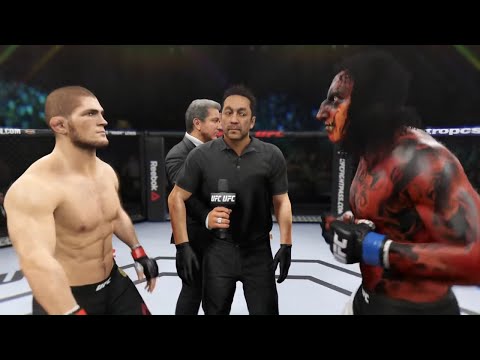 Khabib vs. Demon Yakuza - EA Sports UFC 2 - Champion Fights ☝️🦅