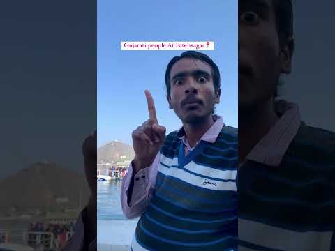Gujrati people at fatehsagar | #youtubeshorts #gajju_gujarati