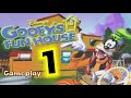 Disney S GOOFY S FUN HOUSE PS1 Walkthrough Gameplay ALL FILM CANS Part 1 NO COMMENTARY
