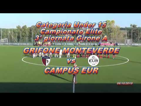 UNDER 15 Elite 2019/2020 3° Campionato Grifone Monteverde vs Campus Eur Highlights 4k
