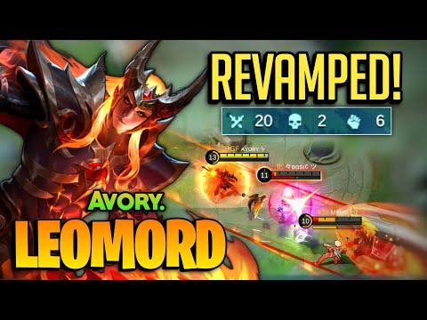 LEOMORD REVAMP! 20 Kill Offlane Gameplay [ Top Global Leomord Best Build ] Avory - Mobile Legends