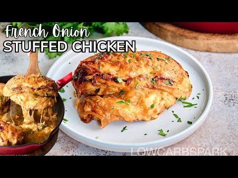 Gourmet French Onion Stuffed Chicken (Best Dinner Recipe!)