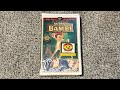 Bambi 1997 VHS Factory Sealed Copy Overview 2025 Edition