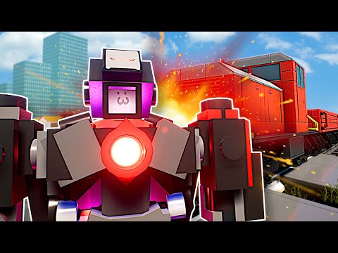 Can Iron Man Suits Stop the Lego Train? - Brick Rigs multiplayer Gameplay