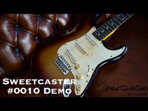 Constantin Guitars Sweetcaster Classic #0010 Aged Cherry Burst Ash 3.7kilos !!!VIDEO!!! image 14