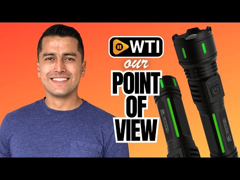 Grip Rechargeable LED Flashlight & Power Supply - 1000 Lumens - 3280 ft Spotlight - 3 Modes - Aluminum Alloy - Emergency Phone Charger - USB-C - WTI product video review