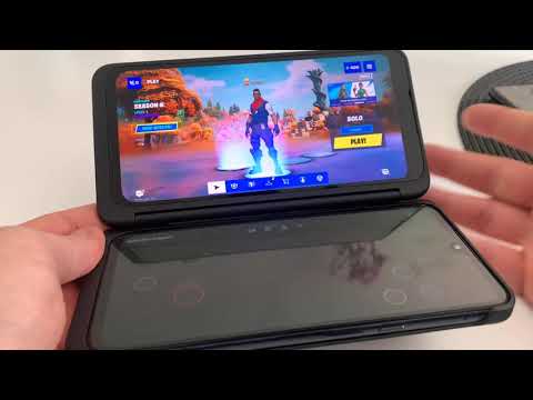DUAL SCREEN FORTNITE Mobile gameplay ?! LG G8X Thinq Dual screen