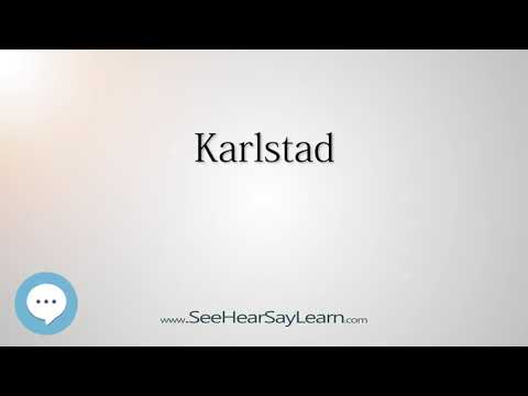 Karlstad (How to Pronounce Cities of the World)💬⭐🌍✅