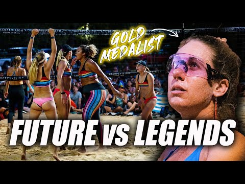 CRAZY 4 vs 4 Beach Volleyball FINAL | Team April Ross vs Team Kloth/Nuss