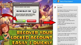 HOW TO RECOVER LOCKED ID IN CLASH OF CLANS || COC LOCKED ACCOUNT RECOVERY GUIDE 💯 % WITH LIVE PROOFS