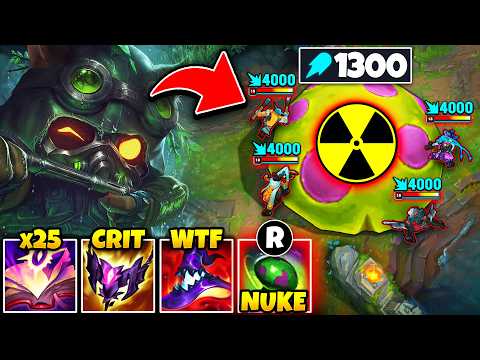 I TURNED TEEMO SHROOMS INTO ATOMIC BOMBS! (1300 AP NUCLEAR ONE-SHOT)