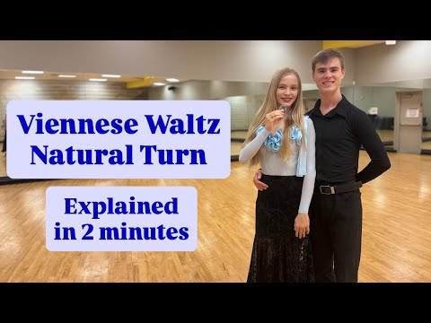 Viennese Waltz | Learn Natural Turn | Footwork, Direction & Counts in 2 Minutes 